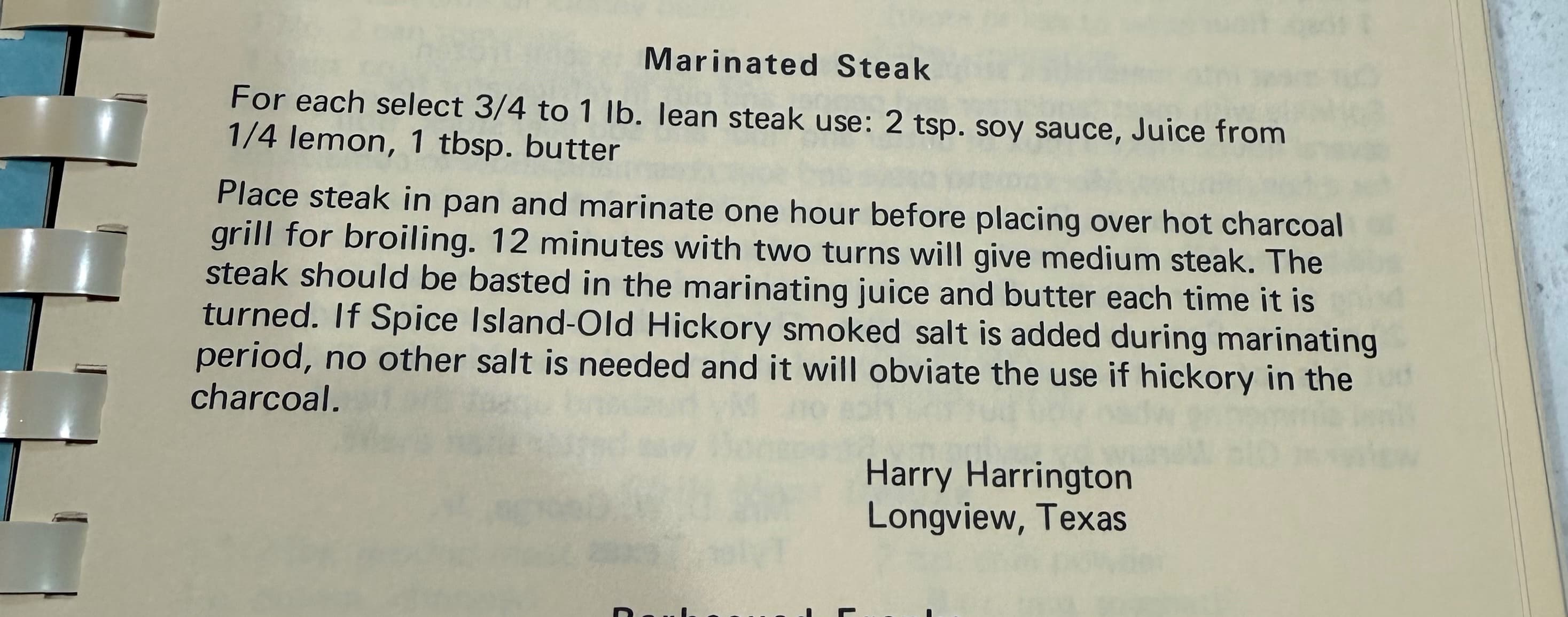 Marinated Steak